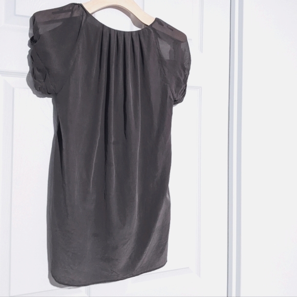 ARITZIA Wilfred Grey Silk Blouse, Loose fit, XS. - Picture 3 of 11
